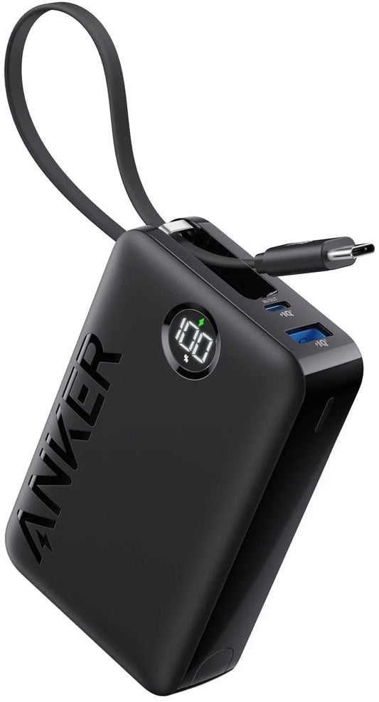 Vanjska baterija Anker PowerCore 335, 20000mAh, 22.5W, QC + PD, 1 x USB-A - 2 x USB-C, Crna A1647G11