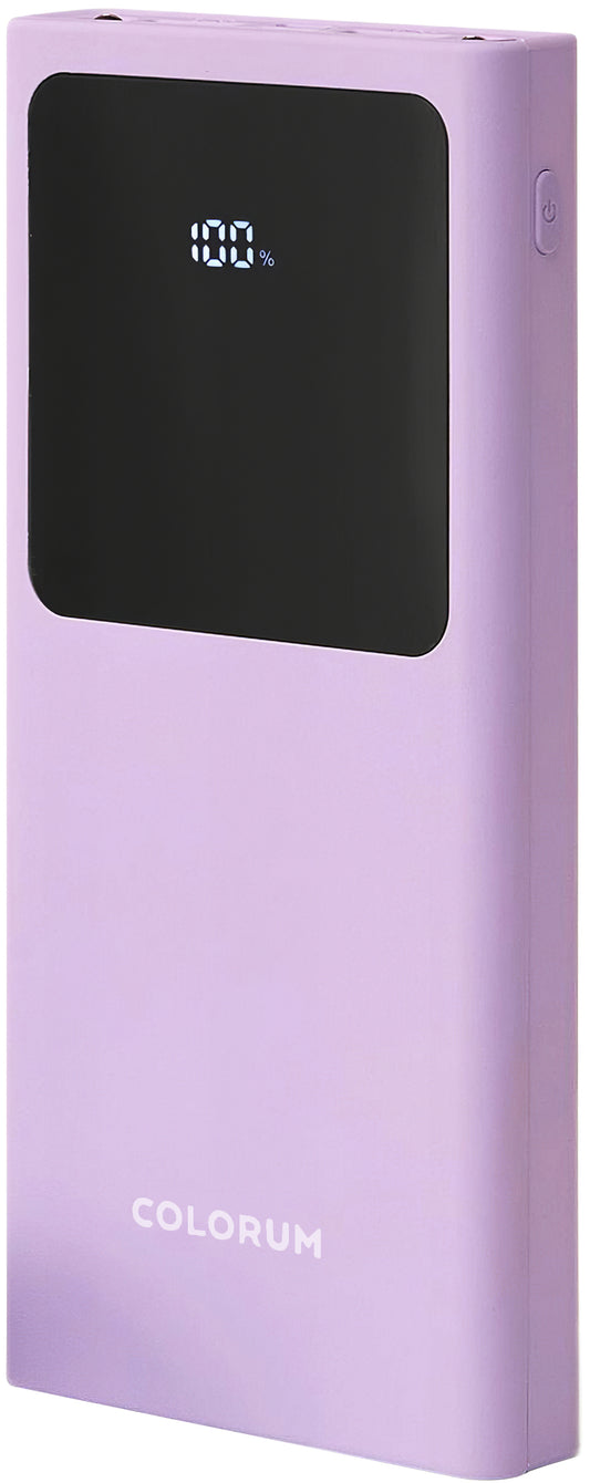 Vanjska baterija Colorum CPB10-02, 10000mAh, 10W, 2 x USB-A, Ljubičasta