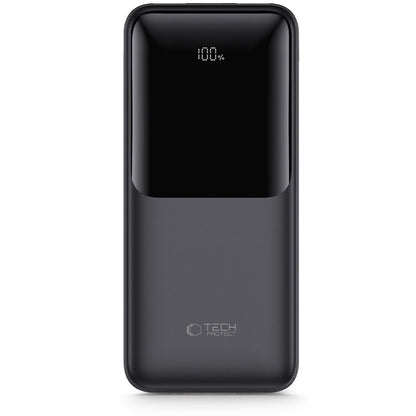 Eksterna baterija Tech-Protect PB02, 20000mAh, 22.5W, QC + PD, 1 x USB-C - 2 x USB-A, Crna