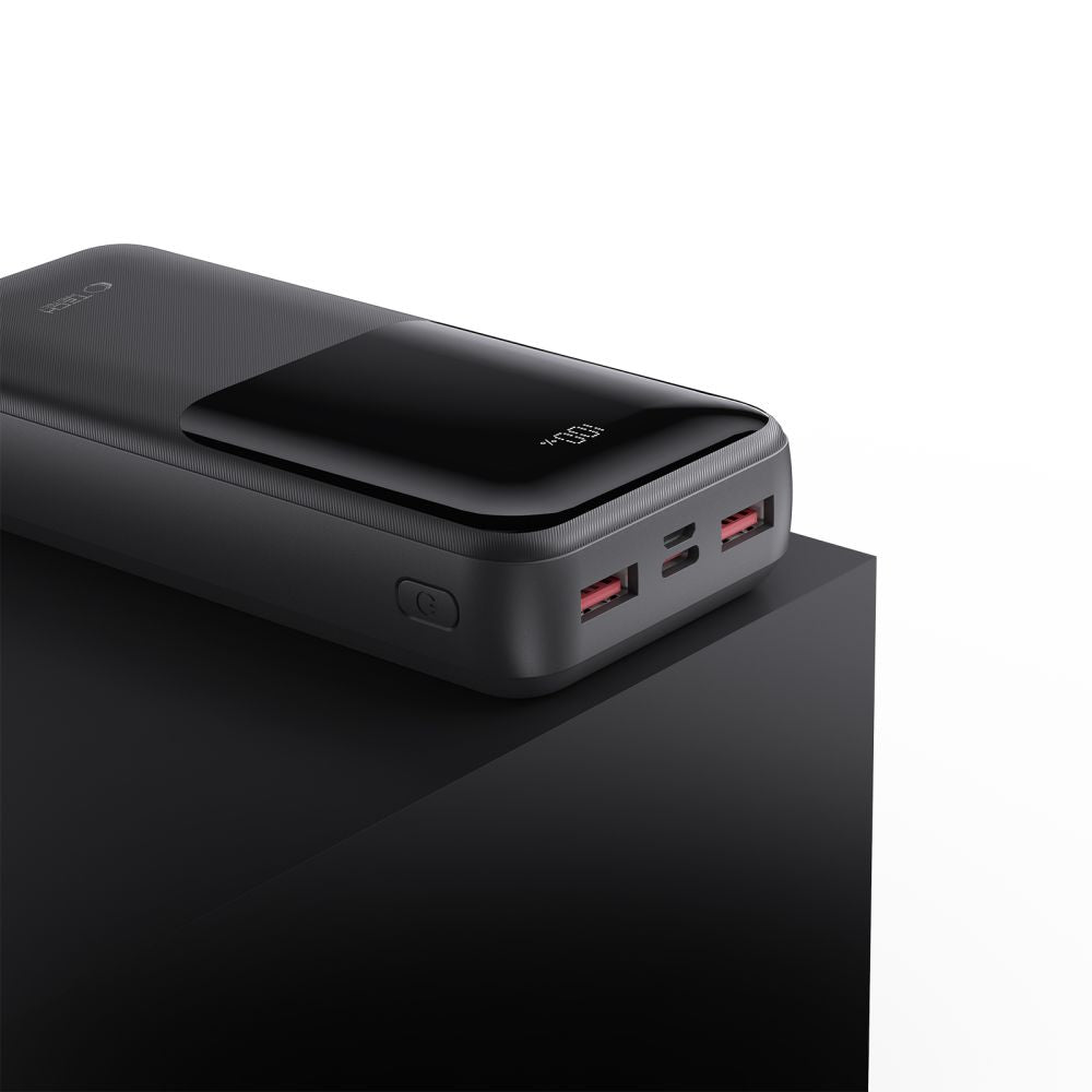 Eksterna baterija Tech-Protect PB02, 20000mAh, 22.5W, QC + PD, 1 x USB-C - 2 x USB-A, Crna