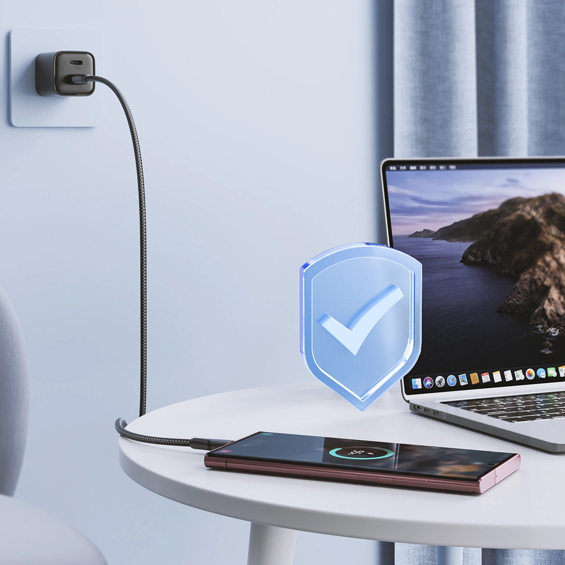Kabl za Prenos Podataka i Punjenje USB-A - USB-C Joyroom Surpass, 18W, 1.2m, Crni S-UC027A11