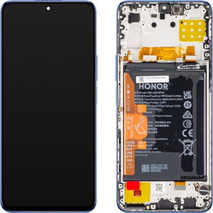 Display sa Touchscreen-om Honor X8 4G, sa Ramom i Baterijom, Plavi (Ocean Blue), Service Pack 0235ACDR