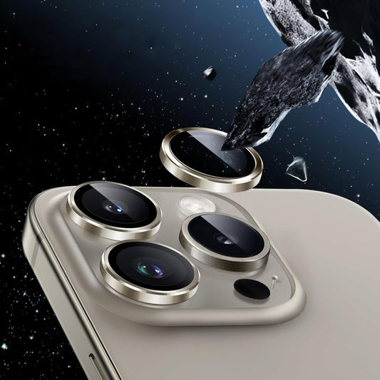 Zaštitna folija za stražnju kameru HOFI CamRing PRO+ za Apple iPhone 16 Pro Max / 16 Pro, Kaljeno staklo, Siva