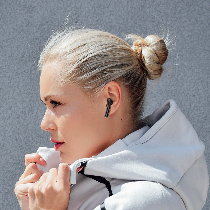 Handsfree Bluetooth Borofone BW29, TWS, Negru